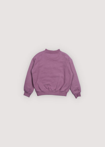 TNS Logo Rib Collar Sweatshirt Grape Bliss