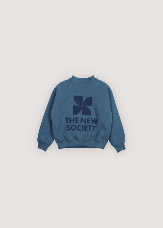 TNS Logo Rib Collar Sweatshirt Void Blue