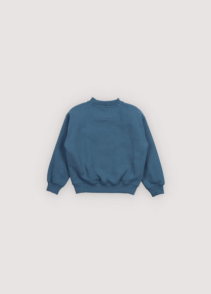 TNS Logo Rib Collar Sweatshirt Void Blue