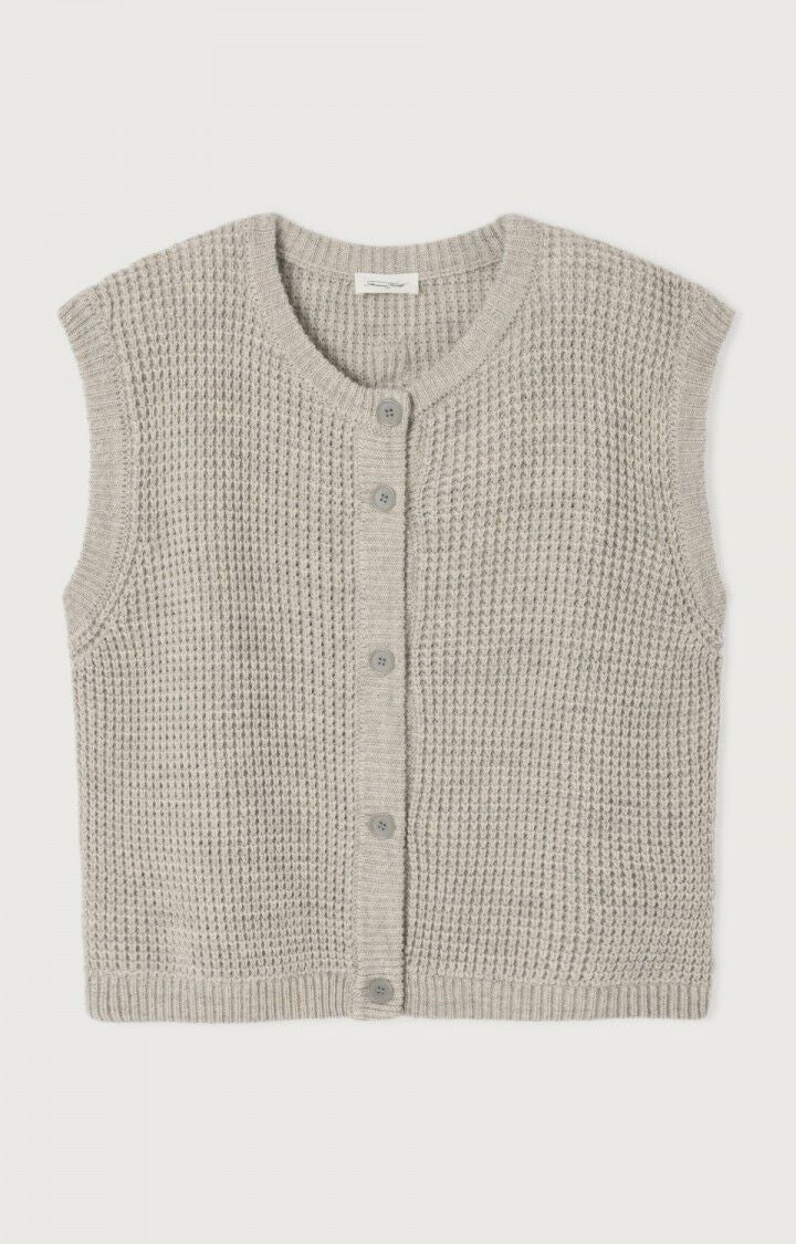GILET SM COL ROND BOUTONNE