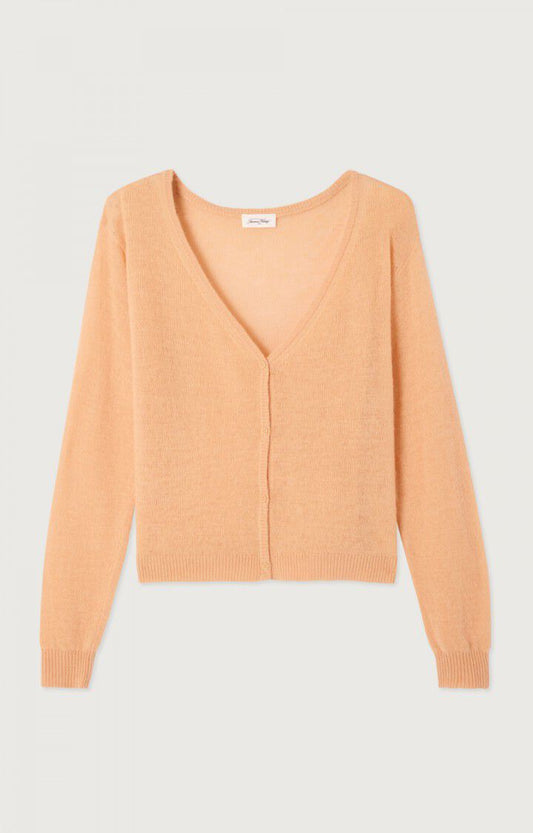 GILET COURT ML COL V