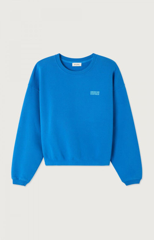 女士圆领短款卫衣