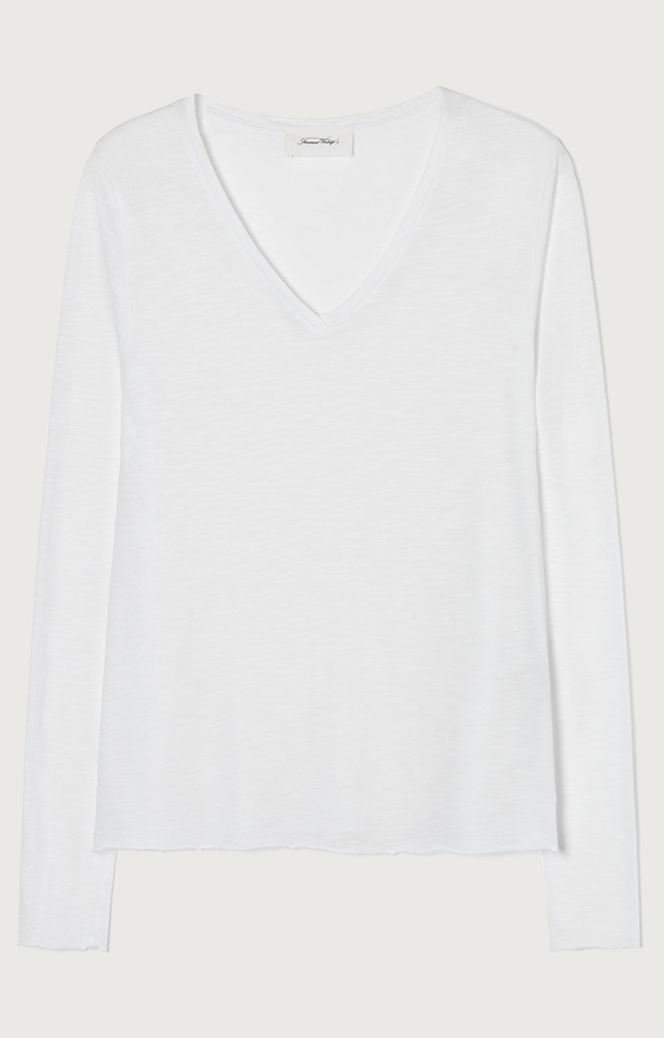 女士V领梯形T恤