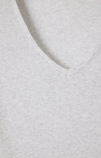 女士修身V领T恤