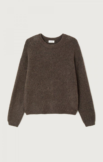 女士宽松圆领毛衣