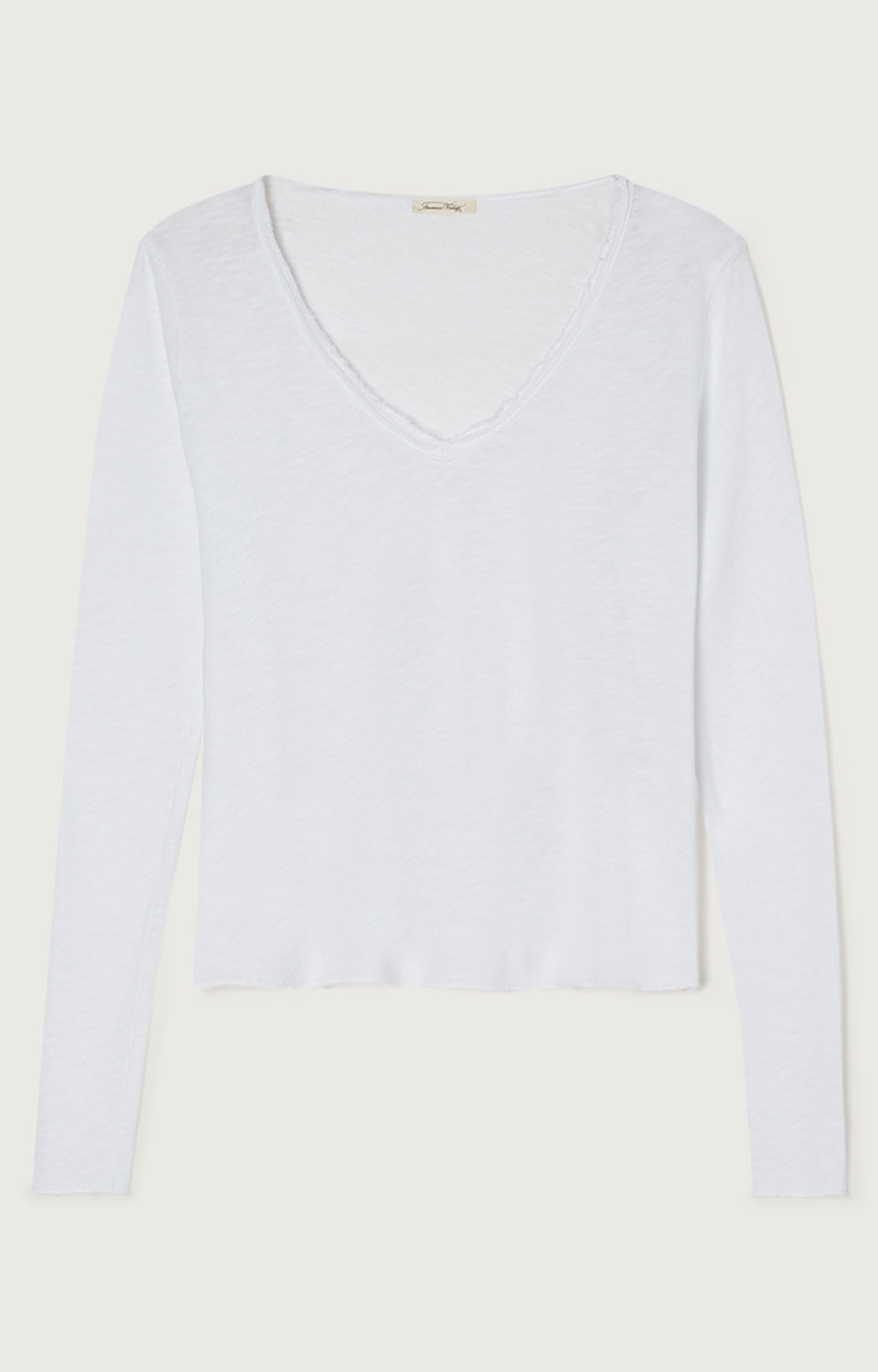 女士直筒V领T恤