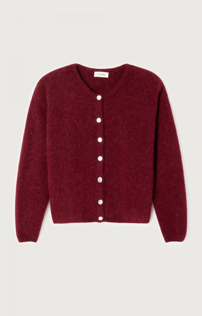 GILET COURT ML COL ROND