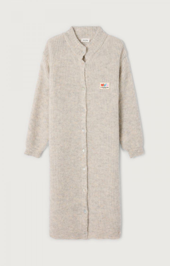 女士中长款高领纽扣背心