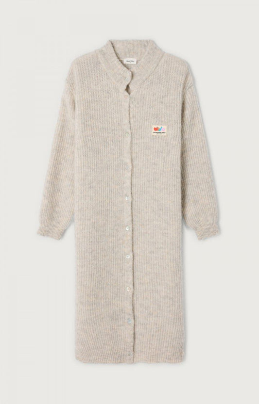 女士中长款高领纽扣背心