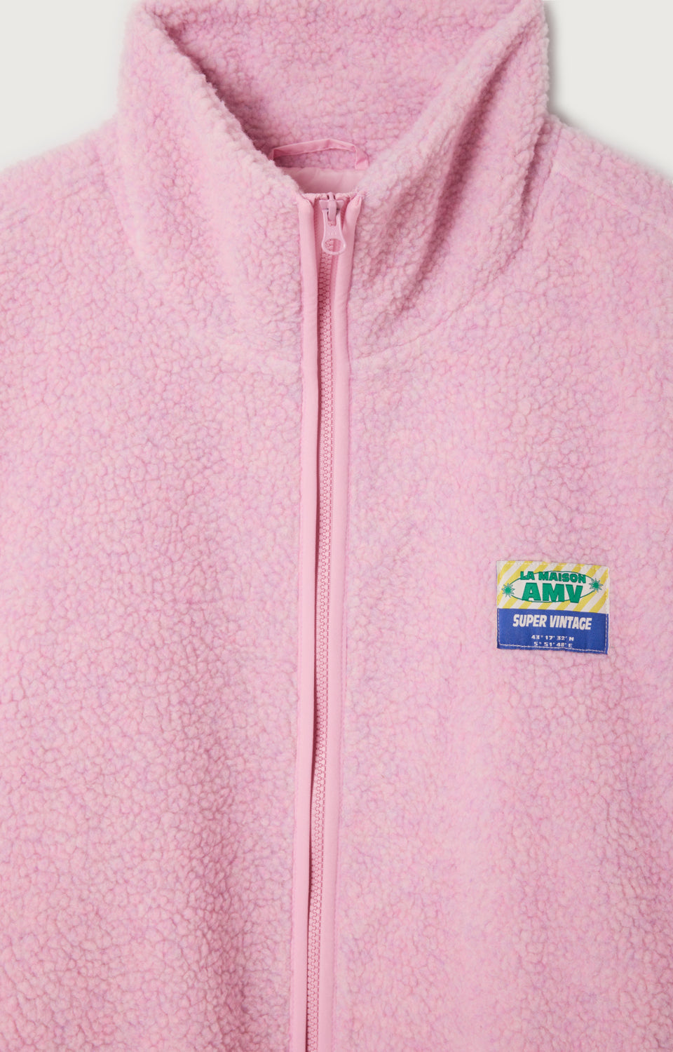 女士宽松中长款拉链立领大衣