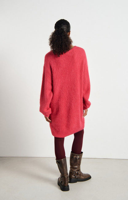 女士圆领短款宽松连衣裙