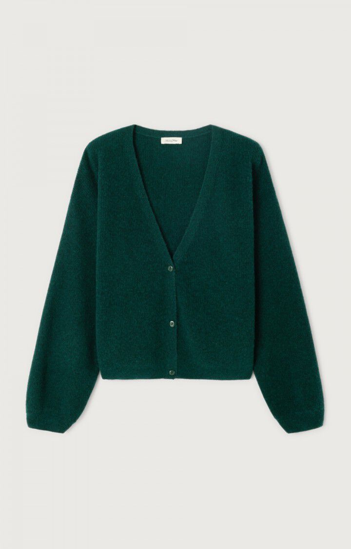 女士中长款V领纽扣背心