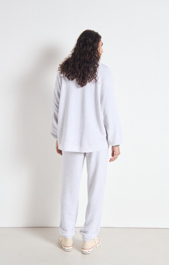 成人款灰白色圆领卫衣