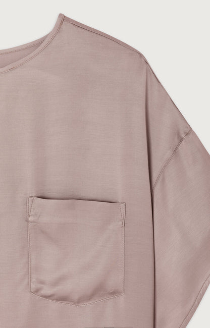 女士宽松上衣圆领