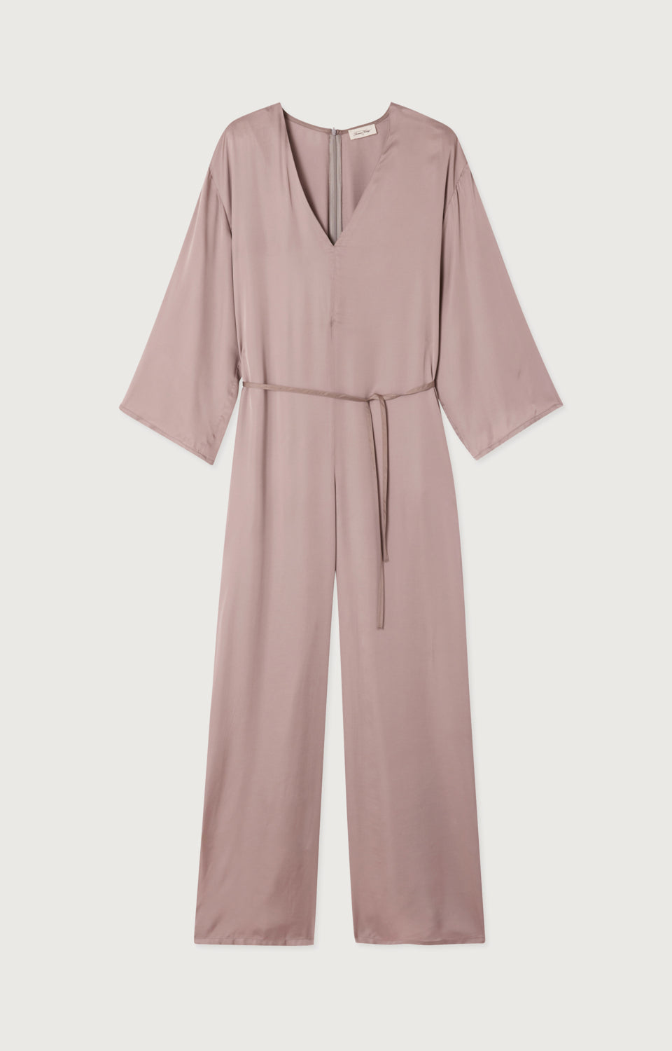 女士宽松高领三分袖连体裤