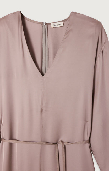 女士宽松高领三分袖连体裤