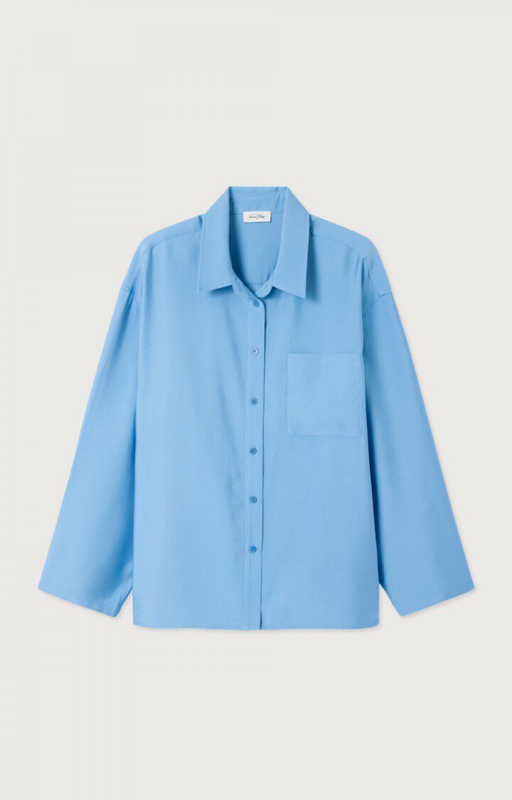 女士宽松纽扣领衬衫