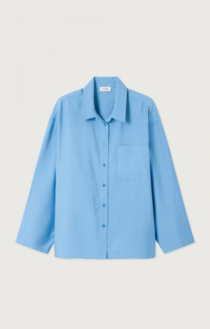 女士宽松纽扣领衬衫