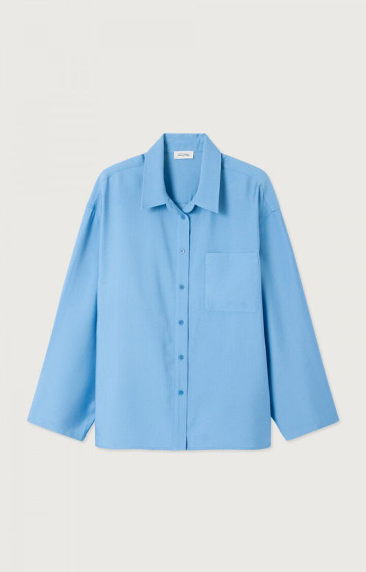 女士宽松纽扣领衬衫