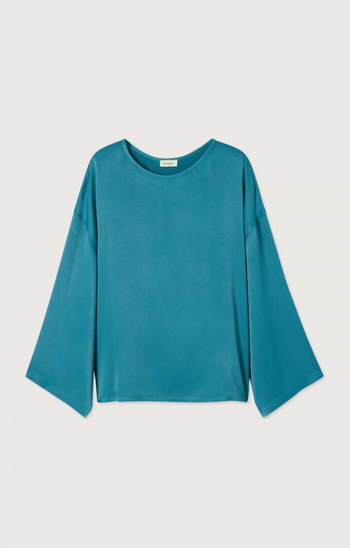 女士宽松中长款船领上衣