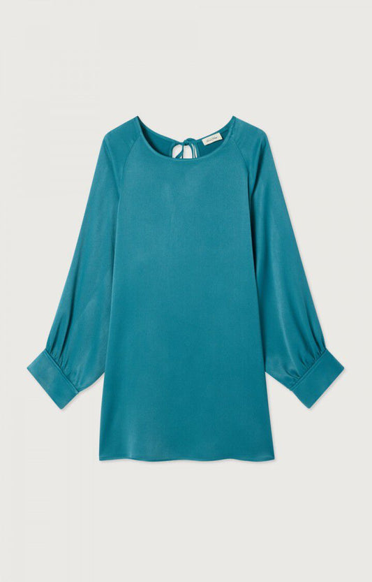 ROBE COURTE AMPLE ML COL ROND