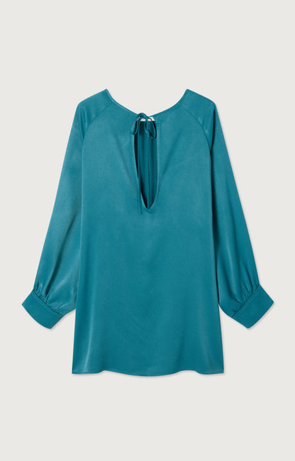 ROBE COURTE AMPLE ML COL ROND