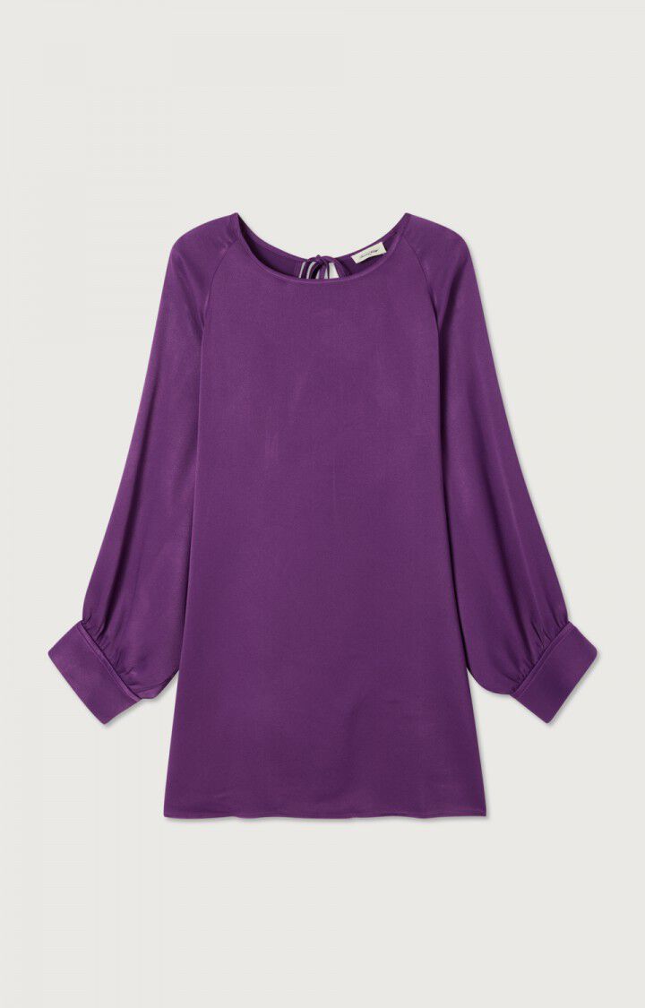 女士圆领短款宽松连衣裙