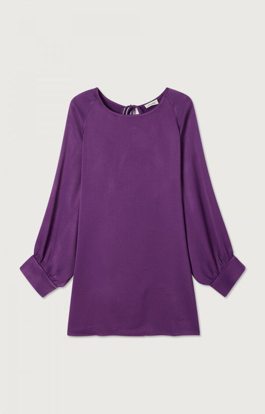 女士圆领短款宽松连衣裙