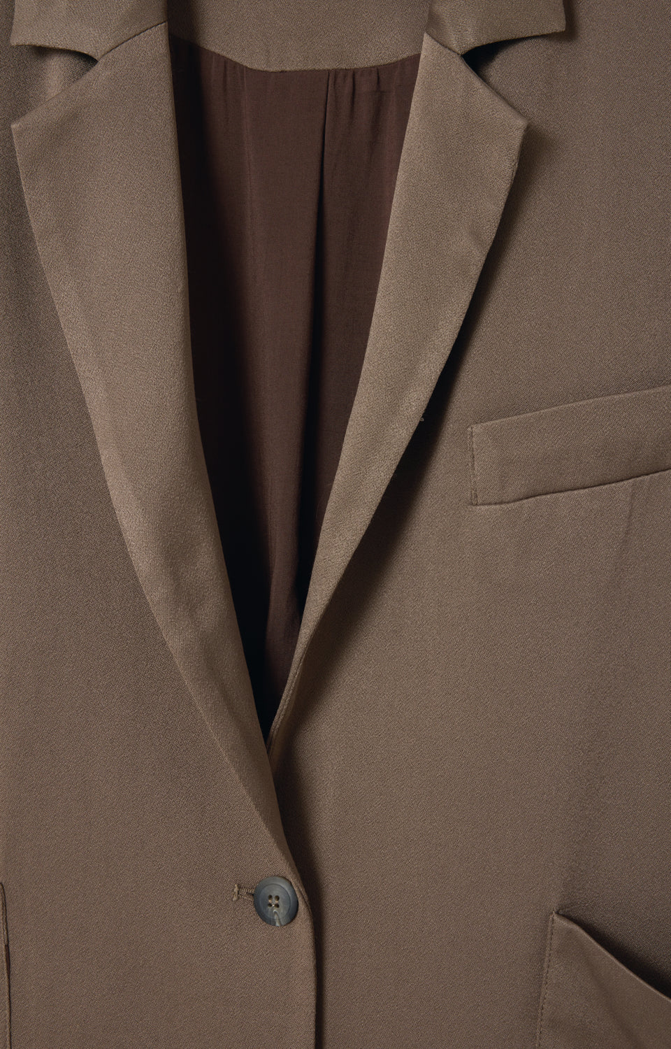 女士中长款西装外套纽扣领西装外套