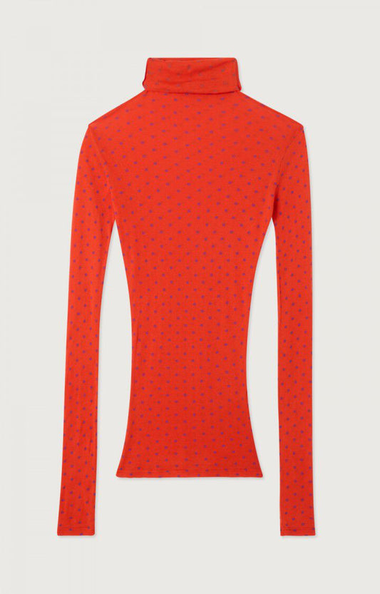 女士修身高领T恤