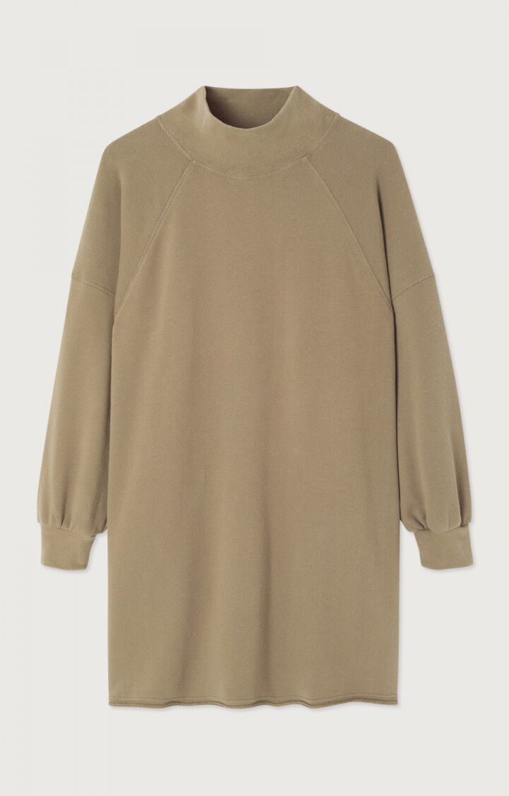 女士高领短款宽松连衣裙