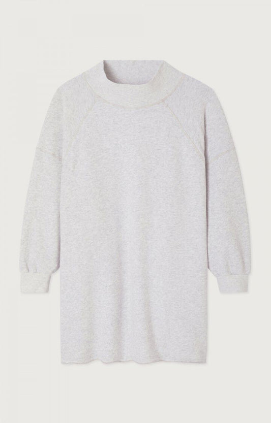 女士高领短款宽松连衣裙