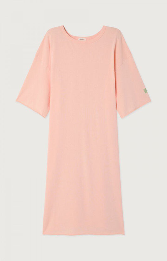 女士圆领长款宽松连衣裙