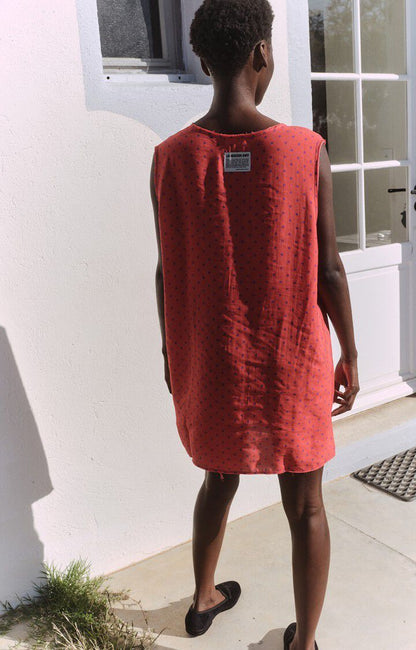 女士圆领背心短款宽松连衣裙