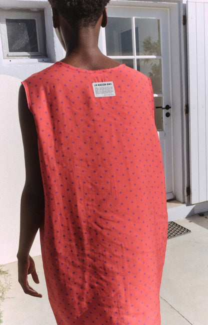 女士圆领背心短款宽松连衣裙