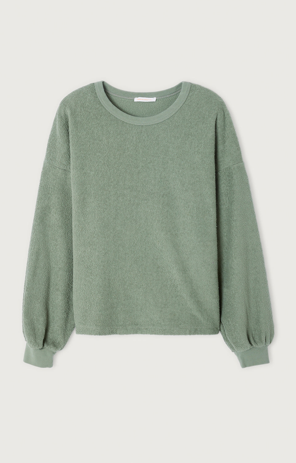 SWEAT DROIT ML COL ROND