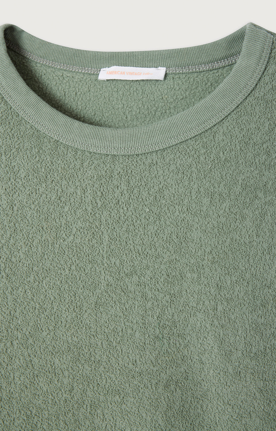 SWEAT DROIT ML COL ROND