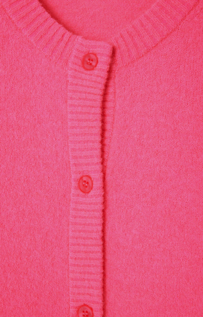 GILET COURT BOULE ML COL ROND BOUTONNE