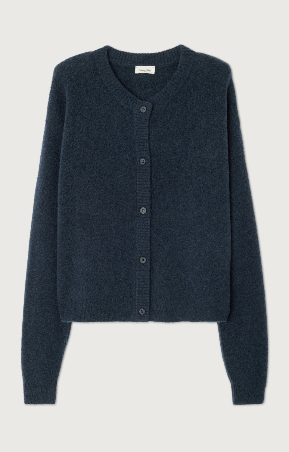 GILET COURT BOULE ML COL ROND BOUTONNE