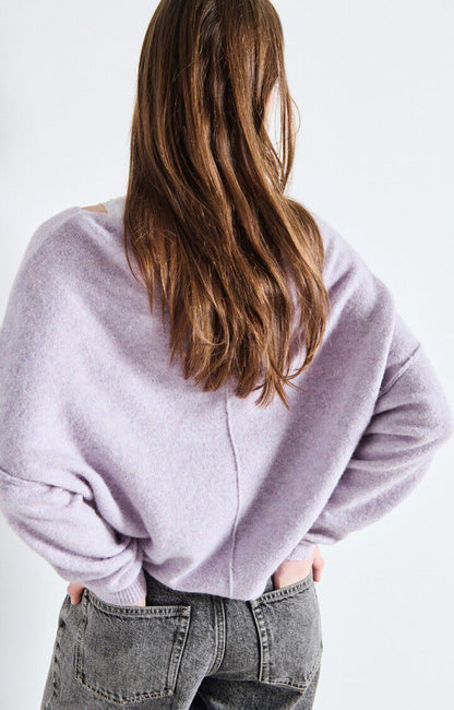 PULL BOULE ML COL BATEAU