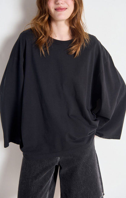 T-SHIRT AMPLE ML COL ROND