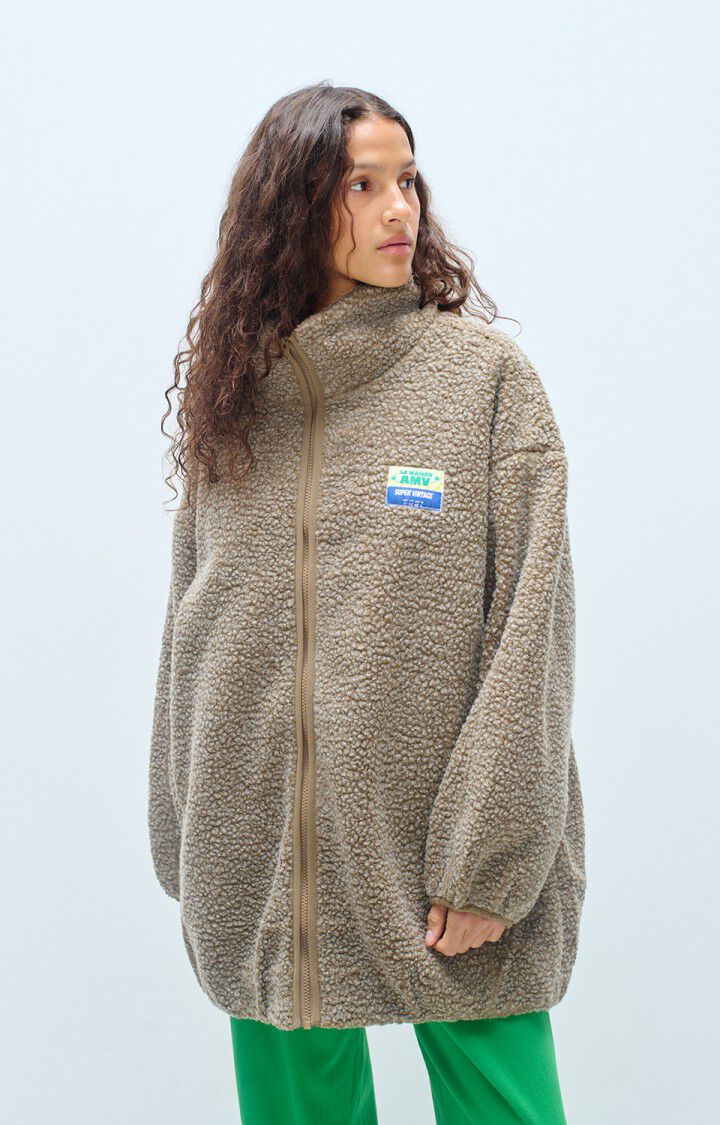 MANTEAU MI-LONG AMPLE ML COL MONTANT ZIPPE