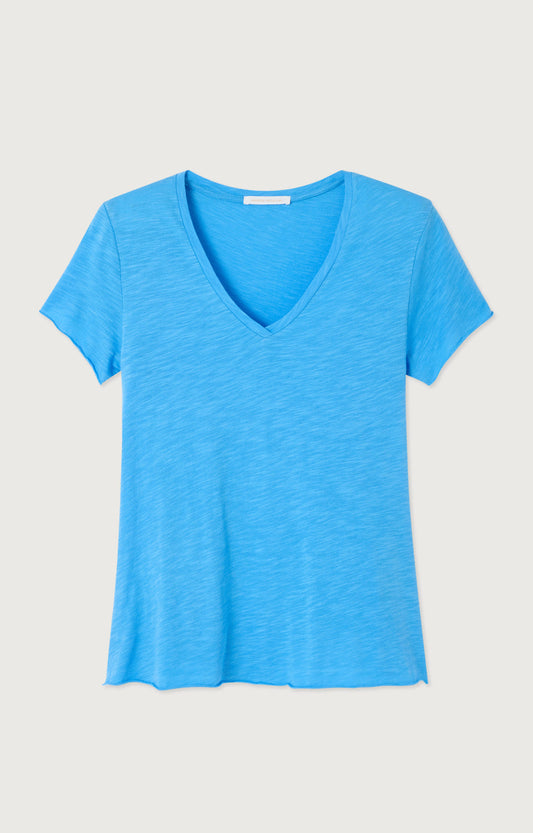 T-SHIRT TRAPEZE MC COL V