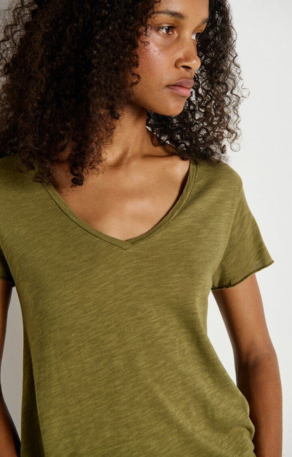 T-SHIRT TRAPEZE MC COL V