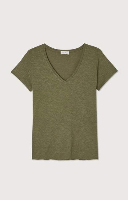 T-SHIRT TRAPEZE MC COL V