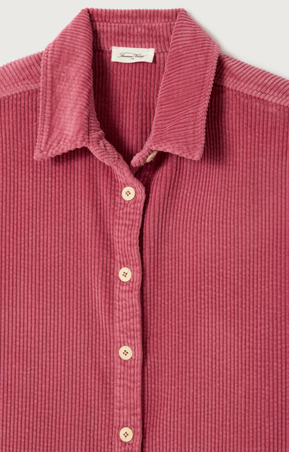 CHEMISE LONGUE AMPLE ML COL BOUTONNE