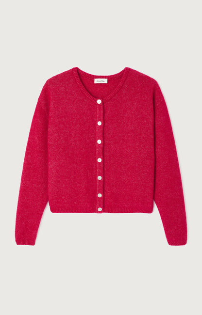 GILET COURT ML COL ROND