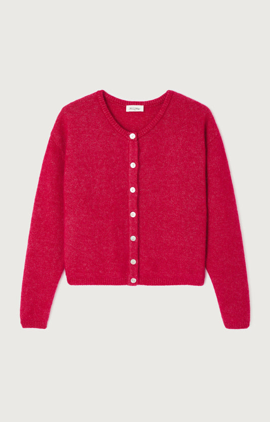 GILET COURT ML COL ROND