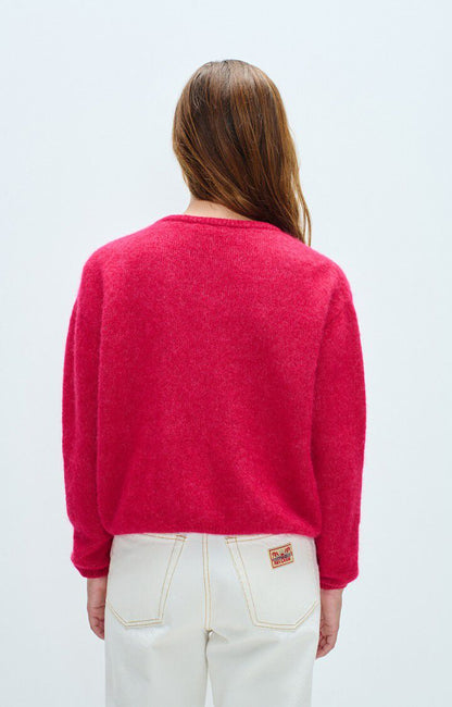 GILET COURT ML COL ROND