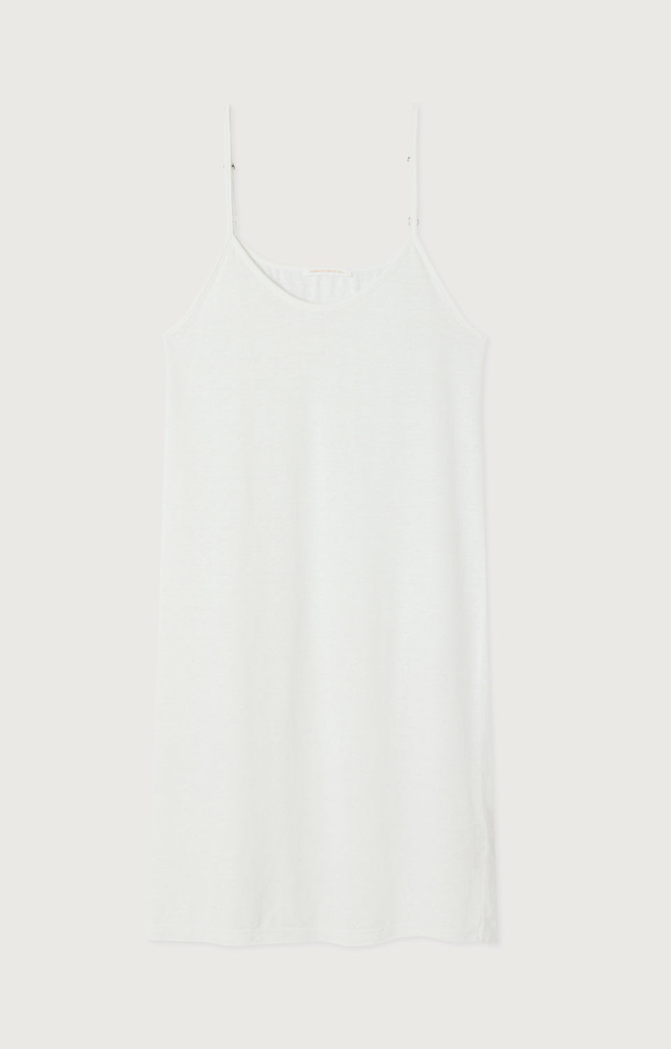 ROBE COURTE DROITE FINES BRETELLES COL ROND